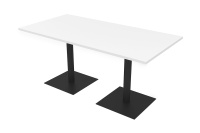 Стол обеденный Extend 21EXTEND.160 Белый/Черный металл