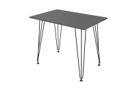 Стол обеденный прямоугольный Delta 21DELTA.007 New graphit/Черный металл