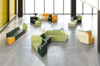Коллекция мягкой мебели Оригами Экокожа Oregon 19 (зеленая)/Экокожа зеленая (Oregon 01)/Экокожа Oregon 08 (желтая)/Экокожа Oregon 10 (бежевая)