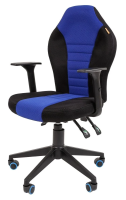 Геймерское кресло CHAIRMAN Game 8, ткань TW, черный/синий