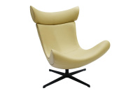 Кресло дизайнерское Toro FR 0665 Кожа золотисто-бежевая