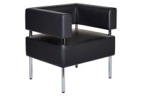 Коллекция мягкой мебели МС Модульная система Экокожа Euroline 9100 (черная)