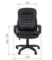 Офисное кресло CHAIRMAN 795LT, экокожа, черный