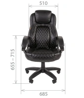 Офисное кресло CHAIRMAN 432, экокожа, коричневый