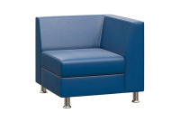 Коллекция мягкой мебели Prime Экокожа Oregon 3 (синяя)