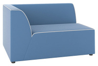 Коллекция мягкой мебели M19B Экокожа Oregon 03 (синяя)/окантовка экокожа Euroline 921 (белая)