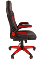 Геймерское кресло CHAIRMAN Game 18, экокожа/ткань TW, черный/красный NEW