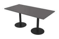 Стол обеденный Vast 21VAST.160 New graphit/Черный металл