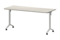 Столы для учебного центра (22 мм) Mobi Ясень Шимо/Белый металл