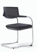 Офисное кресло САМБА, перфорированная пластиковая спинка, черный