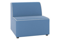 Коллекция мягкой мебели M19A Экокожа Oregon 03 (синяя)/окантовка экокожа Euroline 921 (белая)