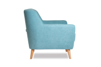 Мягкое кресло Aspen M28-1S Микровелюр Candy Aquamarine (голубой)