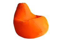 Бескаркасное кресло Мешок Груша 2XL 5002231 Ткань Фьюжн оранжевая