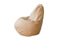 Бескаркасное кресло Мешок Груша L 5016011 Ткань рогожка бежевая