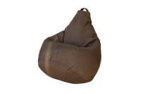 Бескаркасное кресло Мешок Груша L 5015911 Ткань рогожка коричневая