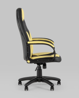 Кресло компьютерное игровое Кронос экокожа черный/жёлтый